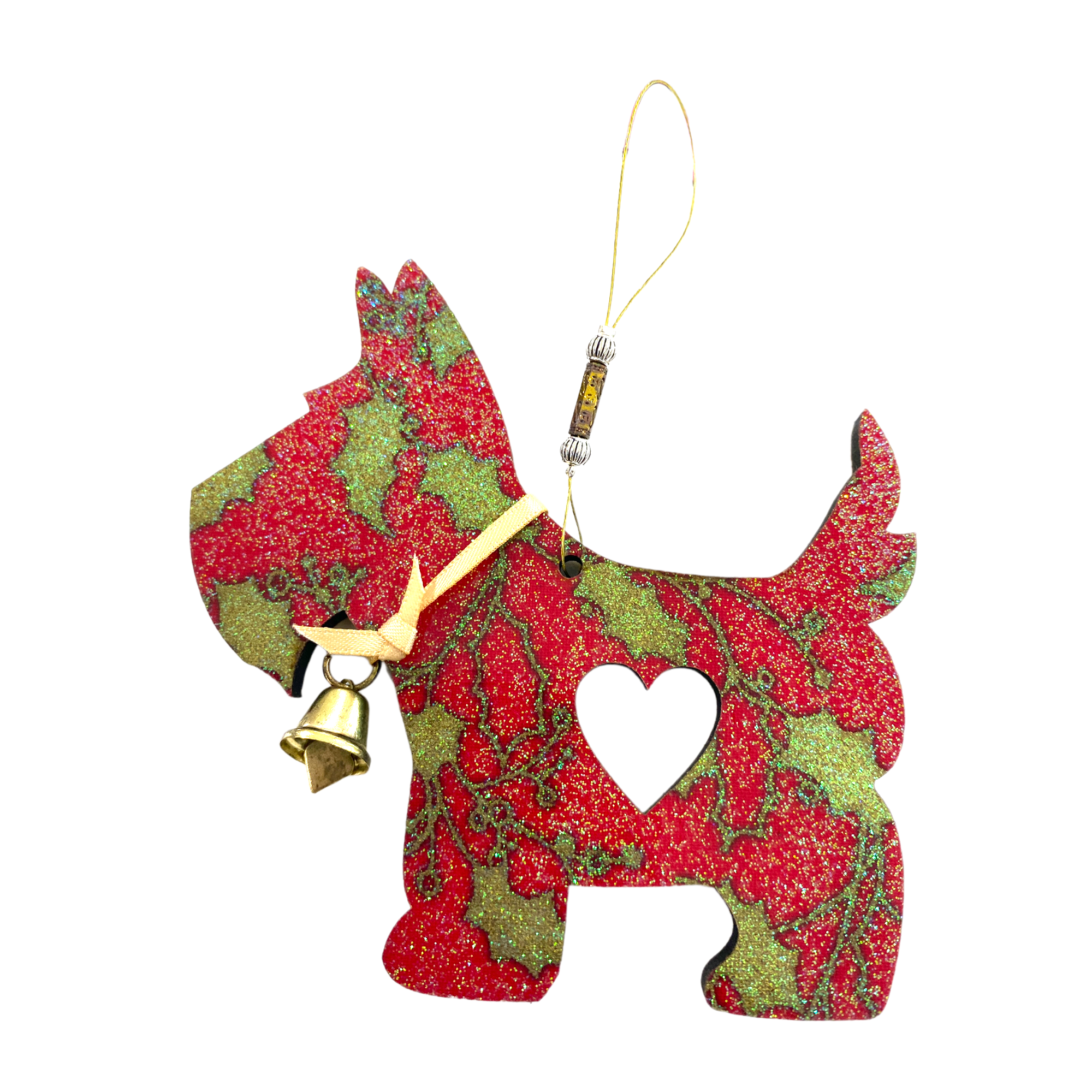 Scotty Dog Christmas Tree Decoration - Handmade