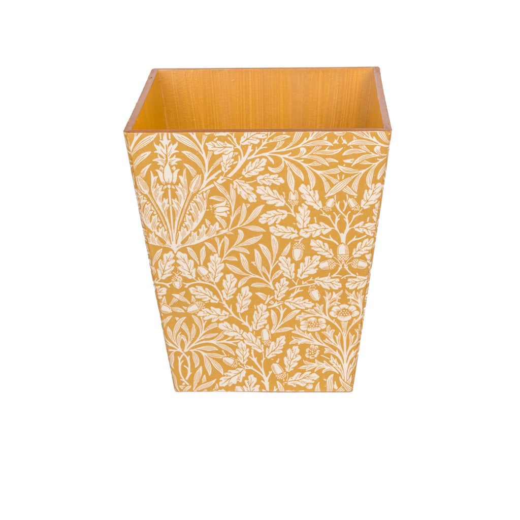 Gold Acorn Waste Paper Bin