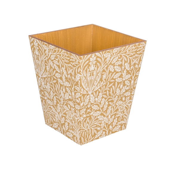 Acorn Gold Waste Paper Bin - Handmade | Crackpots