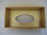 Silent Plant rectangular wooden tissue box cover