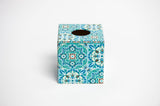 Blue Moroccan Tile Design Tissue Box Cover | Crackpots