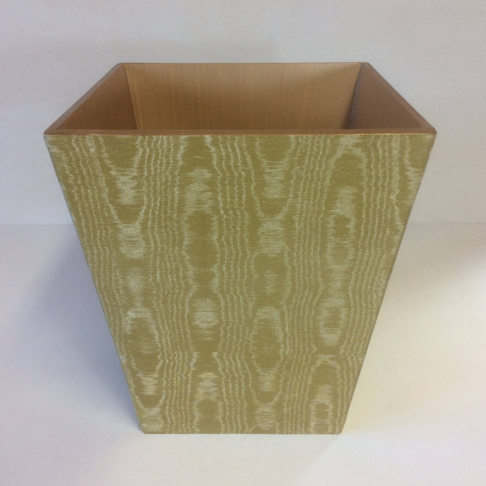 Luxury Gold Waste Paper Bin - Handmade