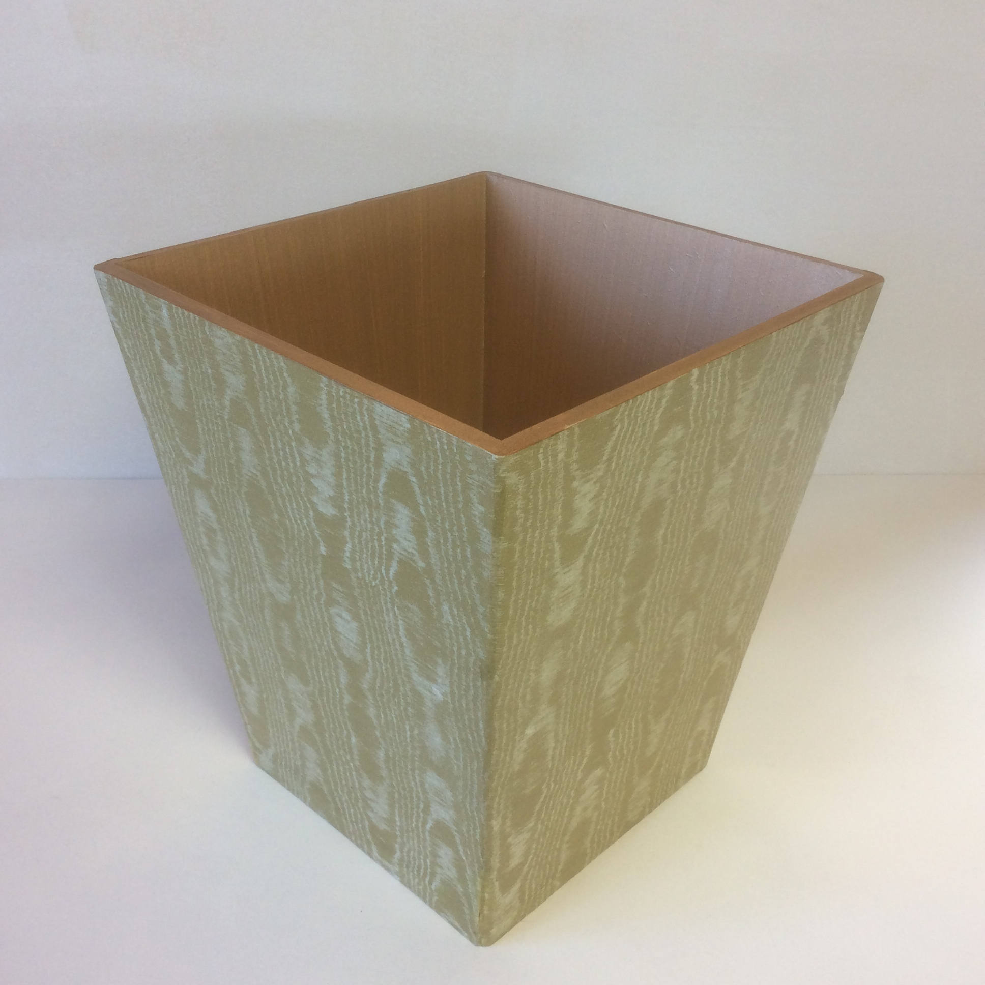 Luxury Gold Waste Paper Bin - Handmade