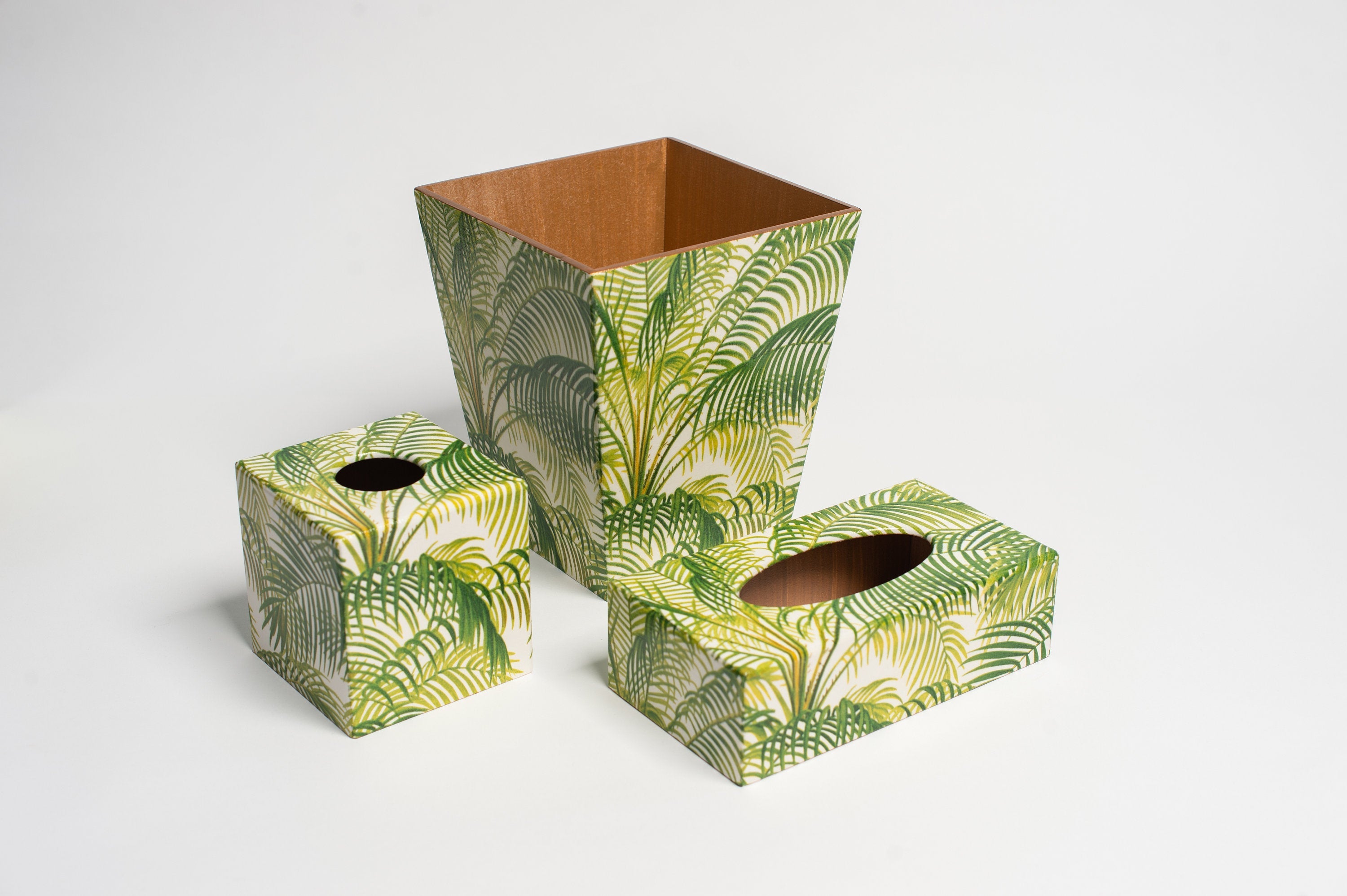 Palm Leaf Waste Paper Bin