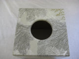 Silver Coral Tissue Box Cover - Handmade