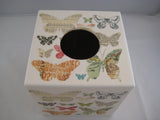 Butterfly House Tissue Box Cover - Handmade