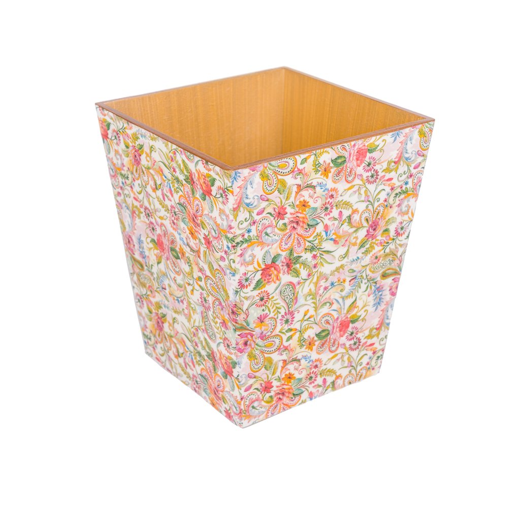 Paisley Waste Paper Bin - Handmade | Crackpots