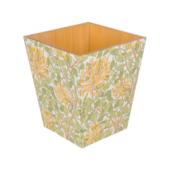 Passion Flower Yellow Waste Paper Bin | Crackpots