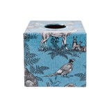 Blue Animals wooden Tissue Box Cover