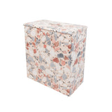 Terrazzo Peach wooden Toilet Roll Storage Box