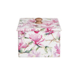 Pink Magnolia wooden Trinket Box