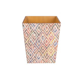 Diamond Rainbow wooden Waste Paper Bin