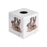 Bunny Rabbits wooden Tissue Box Cover