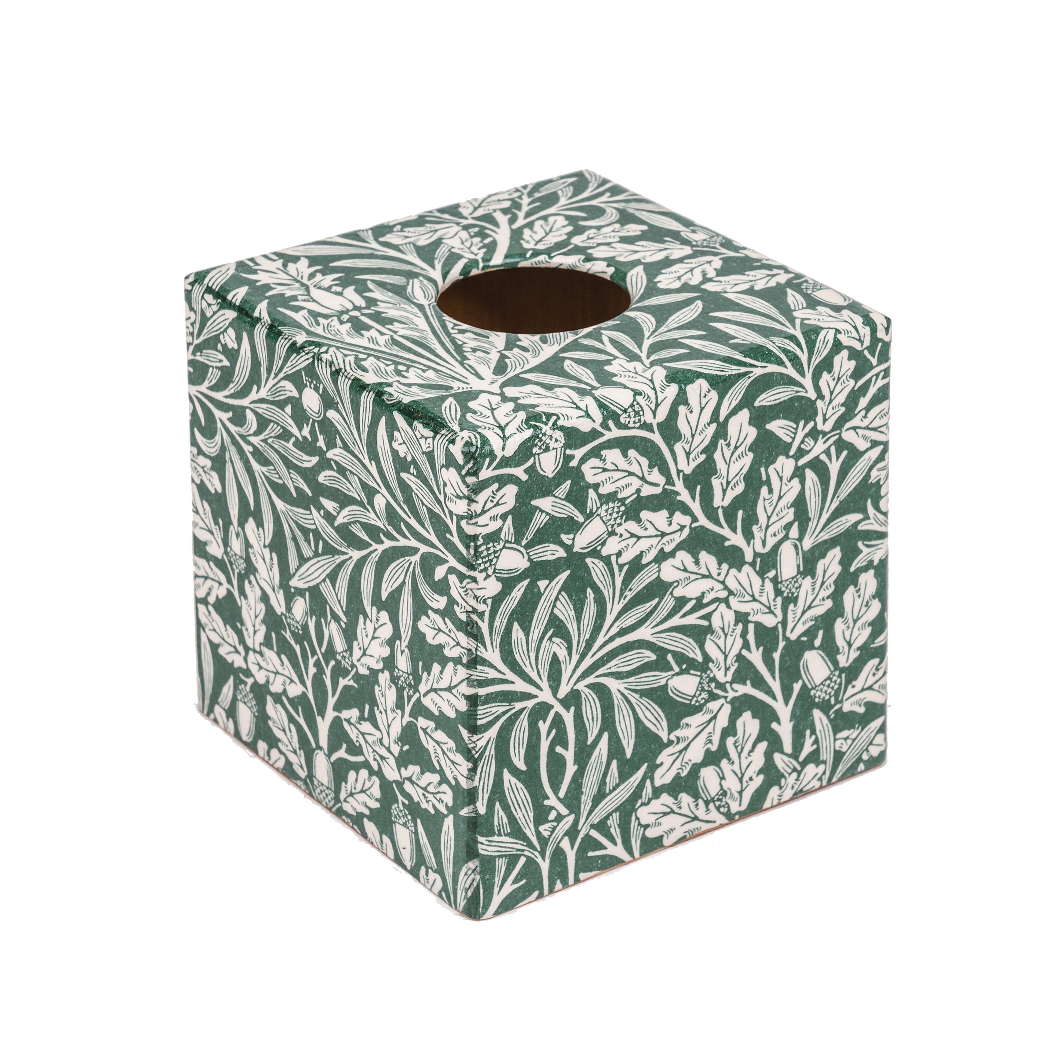 Gold Acorn Tissue Box Cover